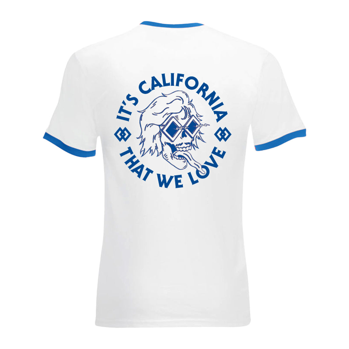 It's California That We Love T-Shirt (White/Blue)