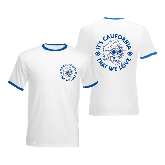 It's California That We Love T-Shirt (White/Blue)